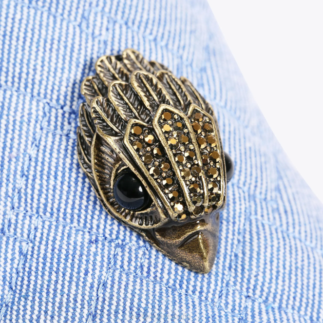 Kurt Geiger hombres denim hugh eagle de londres 2LPR626 | calzados azul